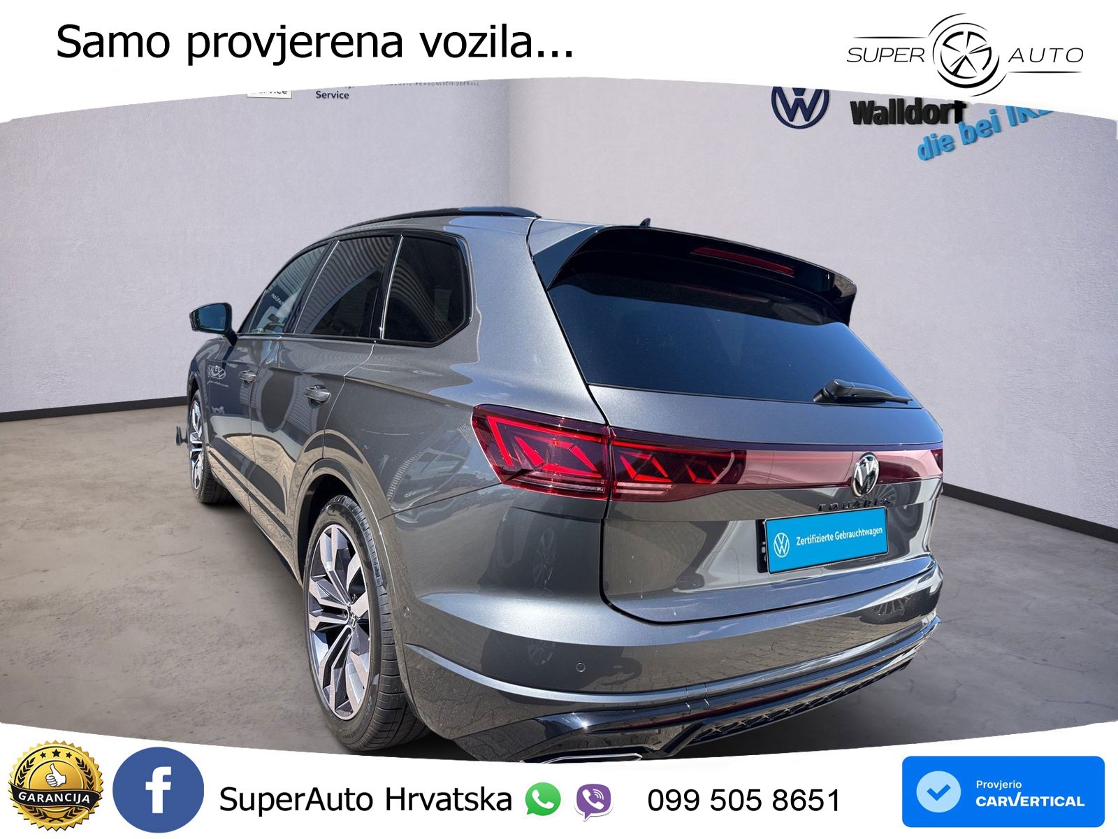 Volkswagen Touareg 3.0 V6 TDI (286 KS) 4MOTION Tiptronic ZRAČNI+ACC+GR SJED+KAM+PANO