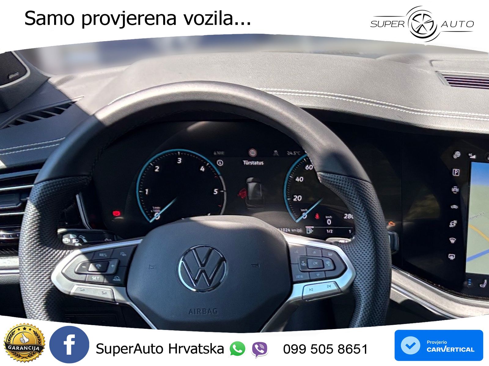 Volkswagen Touareg 3.0 V6 TDI (286 KS) 4MOTION Tiptronic ZRAČNI+ACC+GR SJED+KAM+PANO