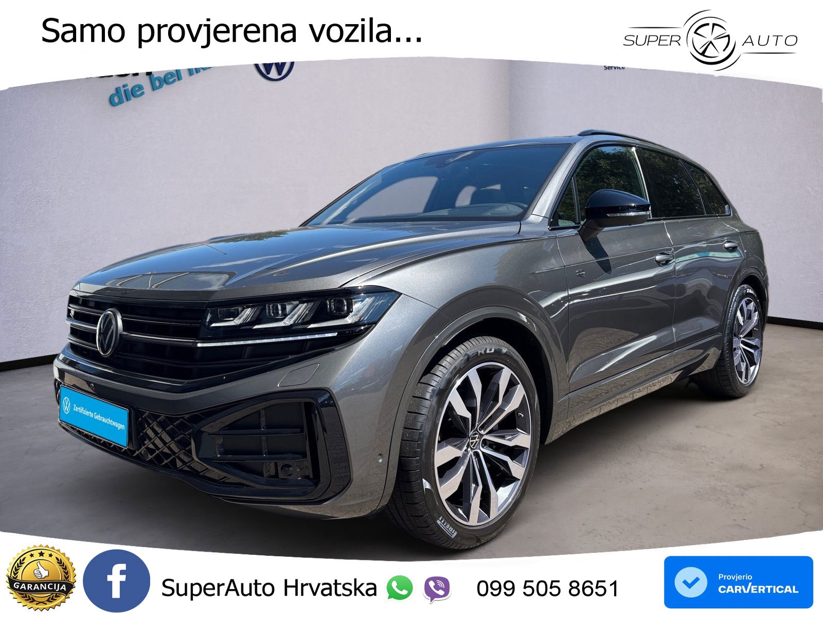 Volkswagen Touareg 3.0 V6 TDI (286 KS) 4MOTION Tiptronic ZRAČNI+ACC+GR SJED+KAM+PANO