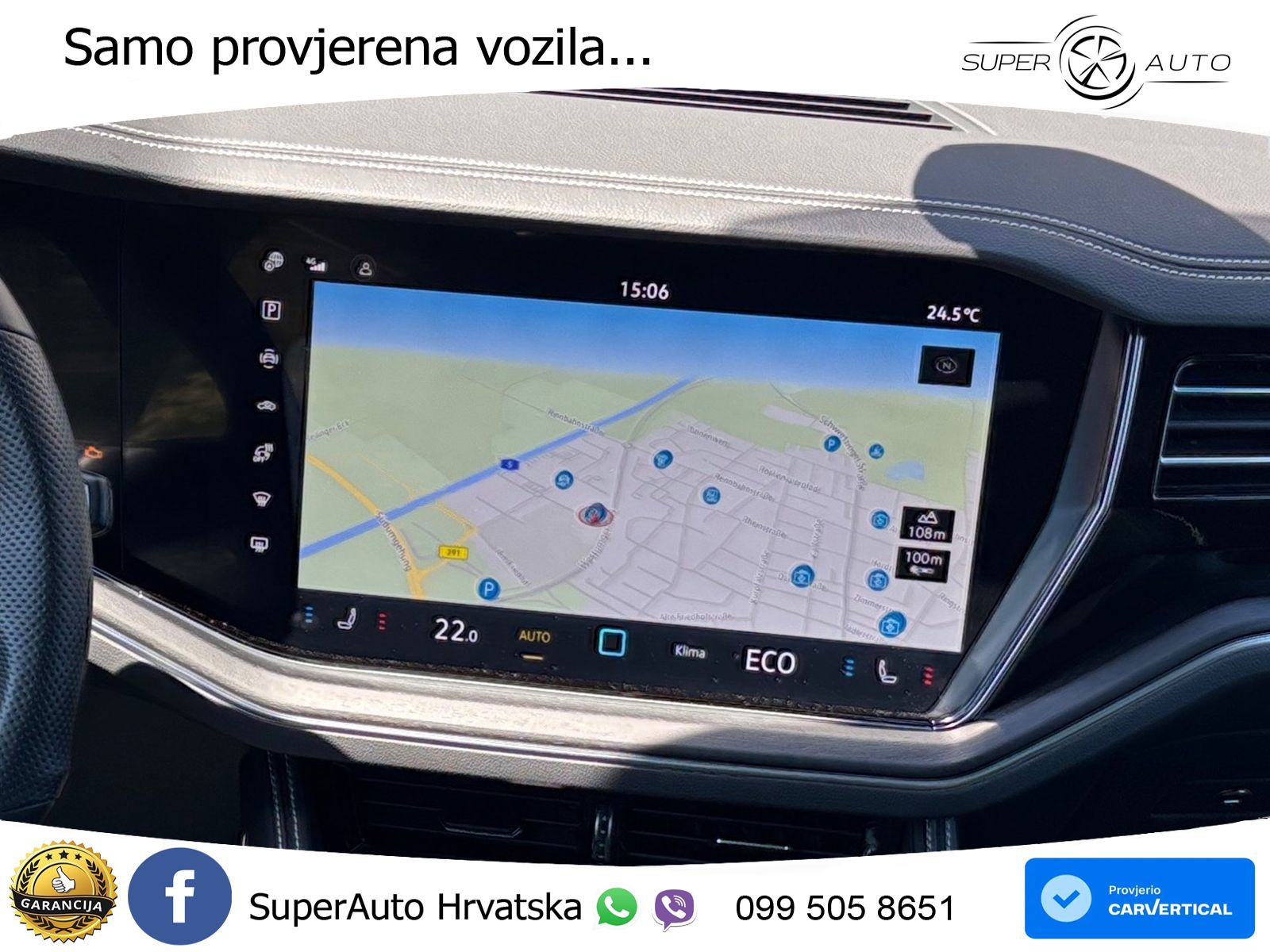 Volkswagen Touareg 3.0 V6 TDI (286 KS) 4MOTION Tiptronic ZRAČNI+ACC+GR SJED+KAM+PANO