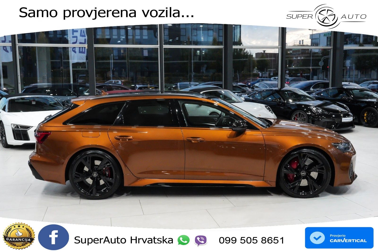 Audi RS6 Avant 4.0 TFSI V8 (600 KS) quattro Tiptronic ZRAČNI+ACC+GR SJED+KAM+PANO