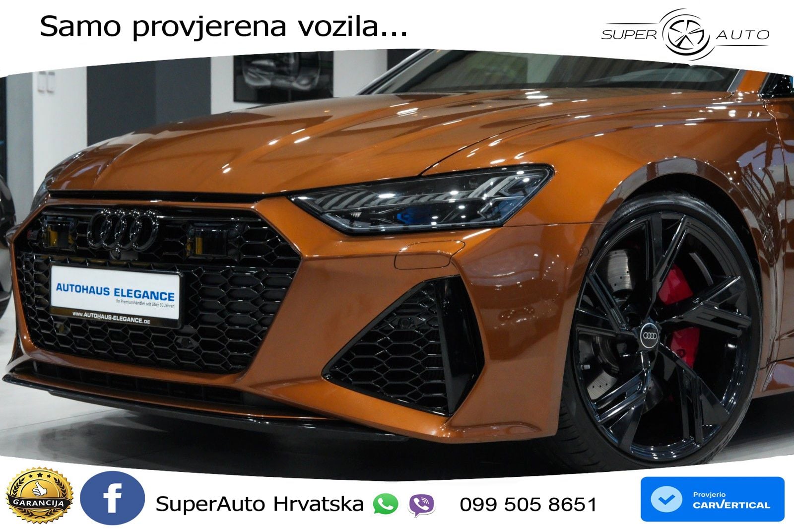 Audi RS6 Avant 4.0 TFSI V8 (600 KS) quattro Tiptronic ZRAČNI+ACC+GR SJED+KAM+PANO