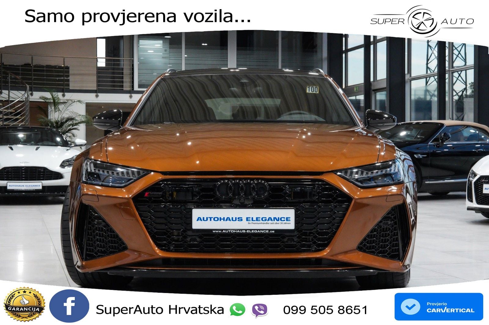 Audi RS6 Avant 4.0 TFSI V8 (600 KS) quattro Tiptronic ZRAČNI+ACC+GR SJED+KAM+PANO