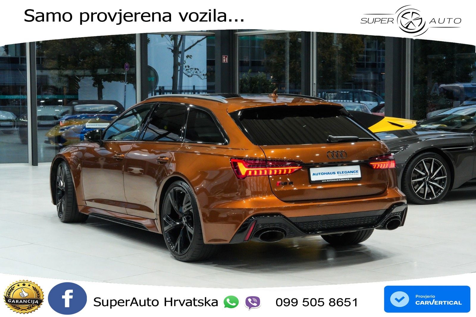 Audi RS6 Avant 4.0 TFSI V8 (600 KS) quattro Tiptronic ZRAČNI+ACC+GR SJED+KAM+PANO