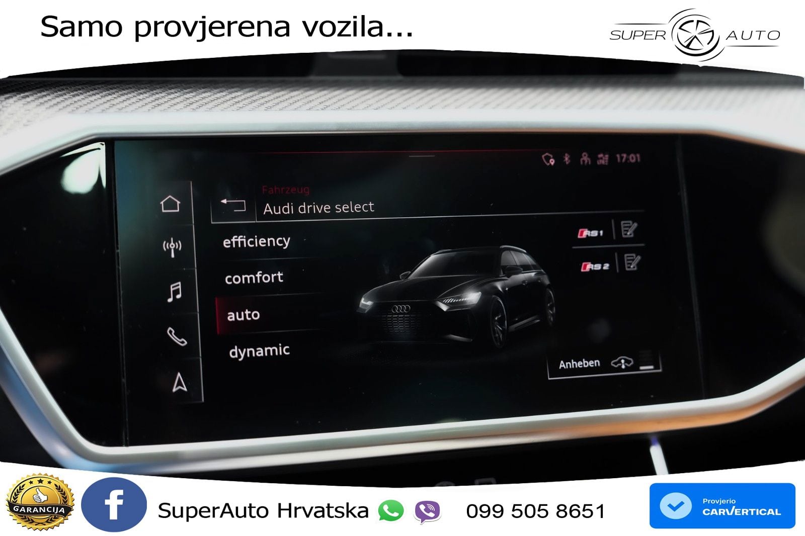 Audi RS6 Avant 4.0 TFSI V8 (600 KS) quattro Tiptronic ZRAČNI+ACC+GR SJED+KAM+PANO