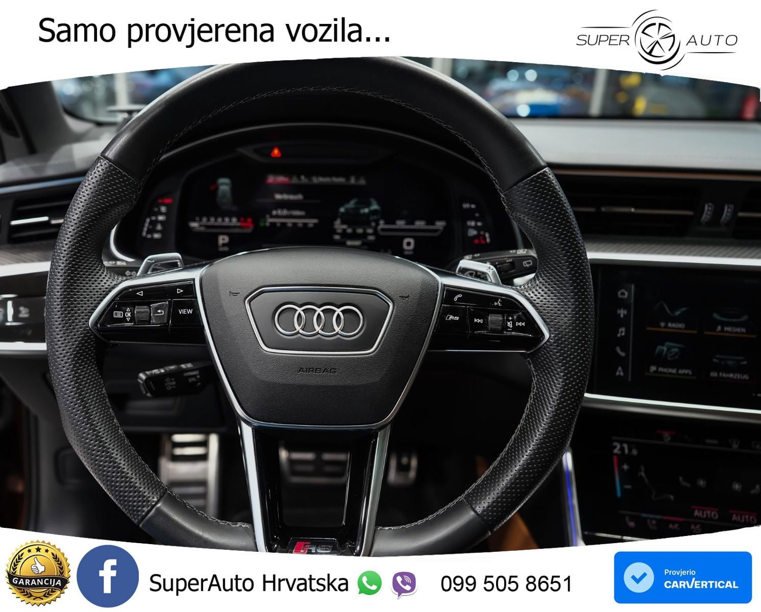 Audi RS6 Avant 4.0 TFSI V8 (600 KS) quattro Tiptronic ZRAČNI+ACC+GR SJED+KAM+PANO