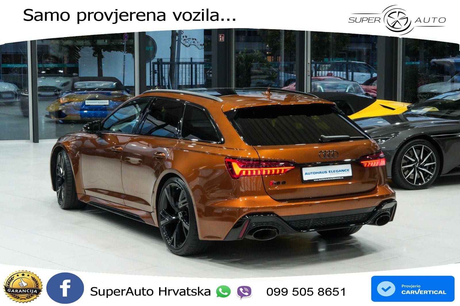 Audi RS6 Avant 4.0 TFSI V8 (600 KS) quattro Tiptronic ZRAČNI+ACC+GR SJED+KAM+PANO