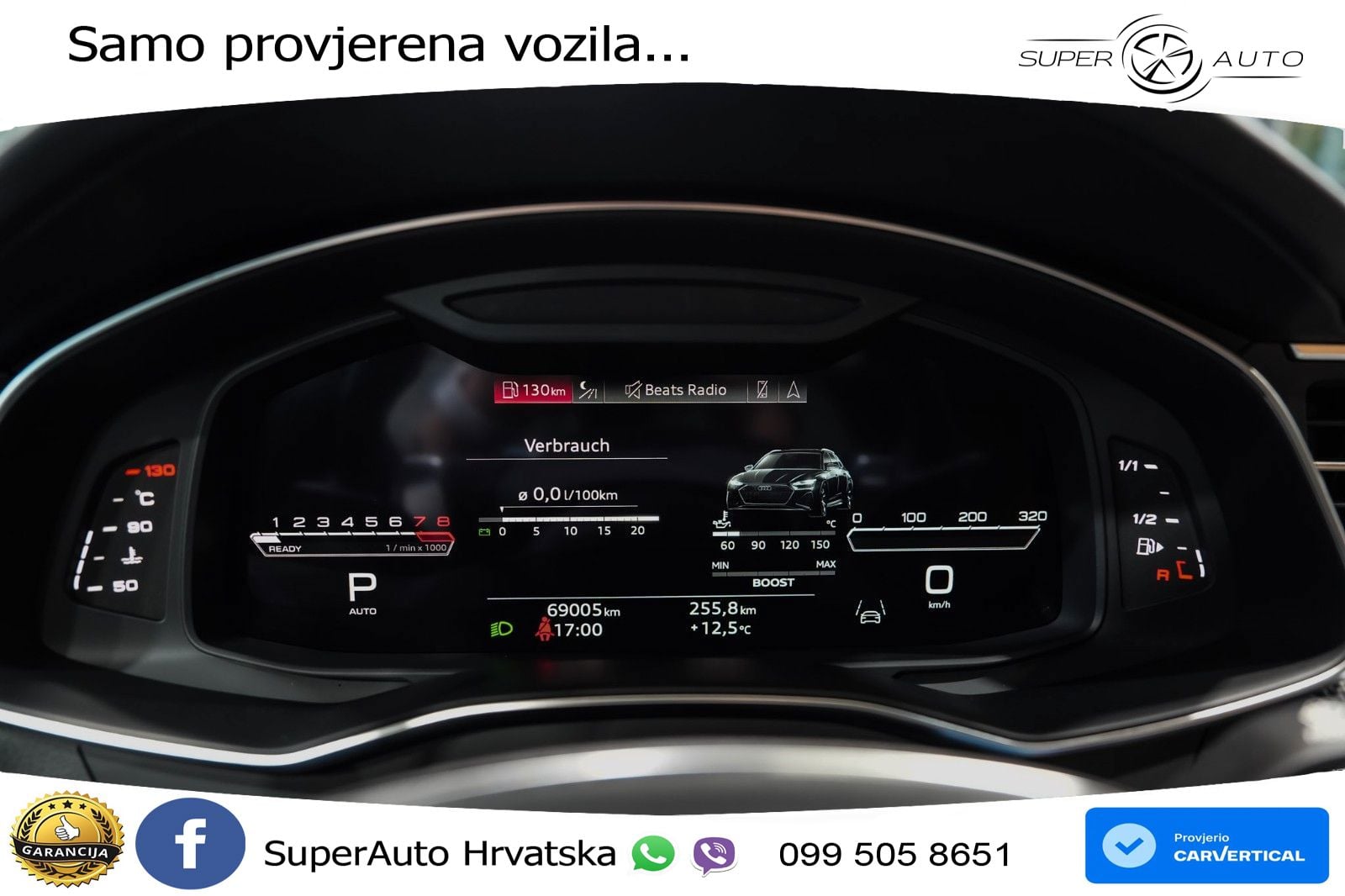 Audi RS6 Avant 4.0 TFSI V8 (600 KS) quattro Tiptronic ZRAČNI+ACC+GR SJED+KAM+PANO