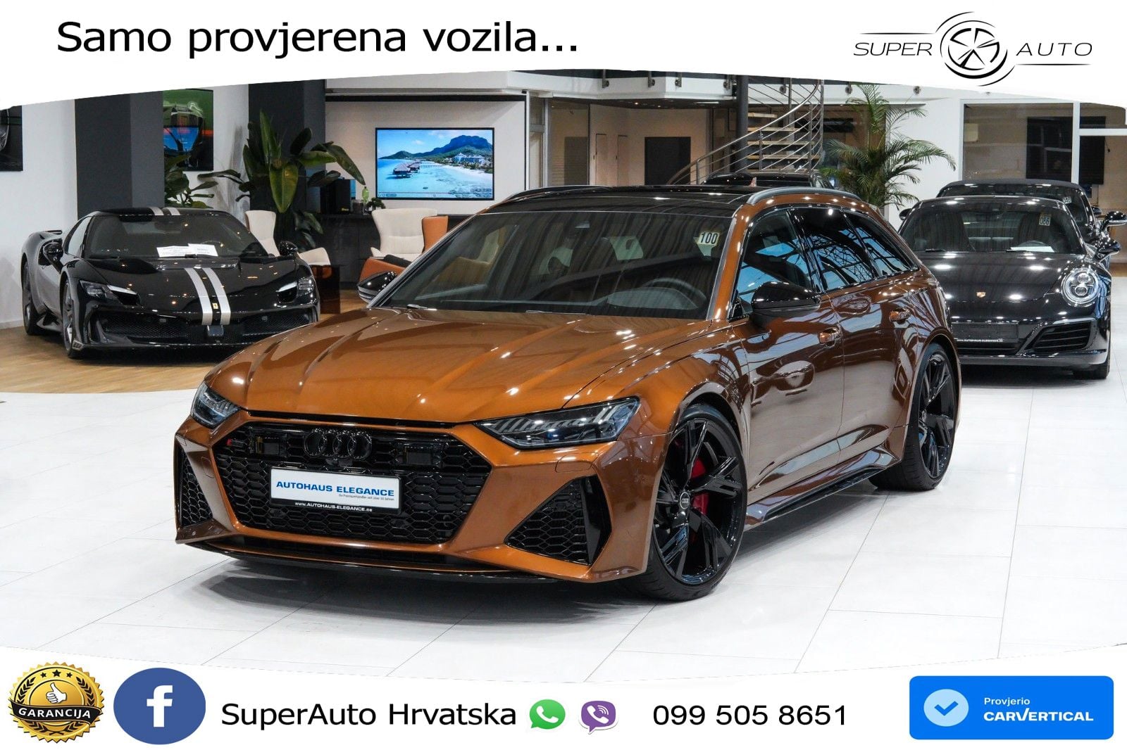 Audi RS6 Avant 4.0 TFSI V8 (600 KS) quattro Tiptronic ZRAČNI+ACC+GR SJED+KAM+PANO