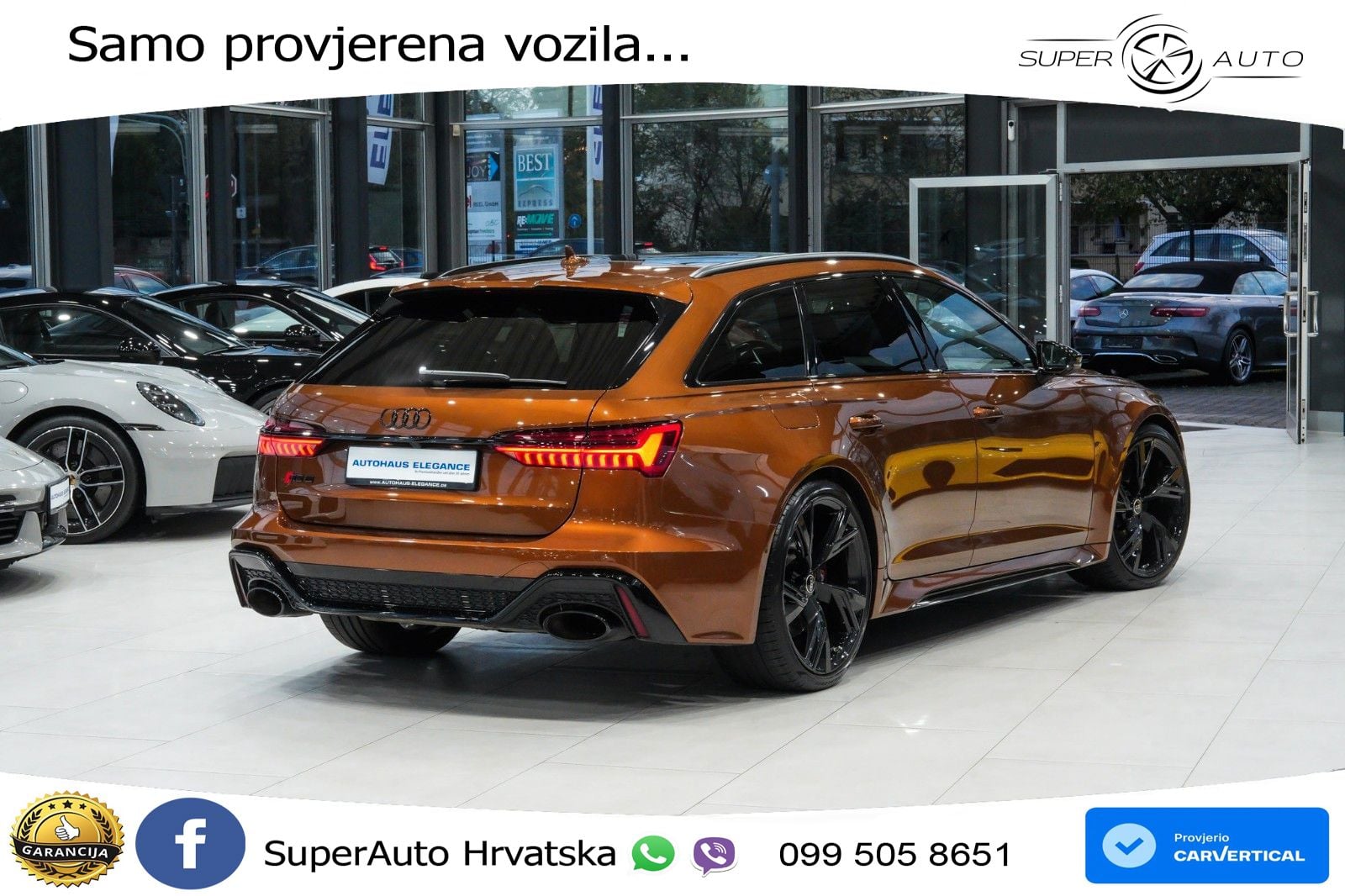Audi RS6 Avant 4.0 TFSI V8 (600 KS) quattro Tiptronic ZRAČNI+ACC+GR SJED+KAM+PANO