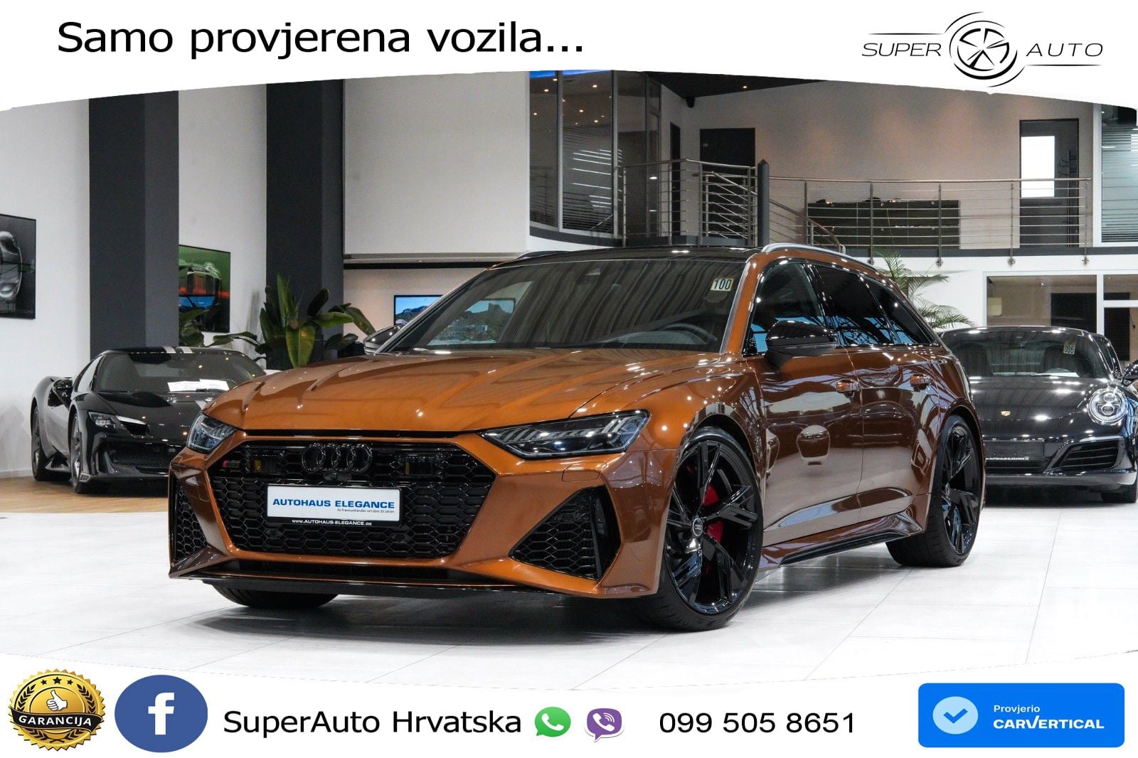 Audi RS6 Avant 4.0 TFSI V8 (600 KS) quattro Tiptronic ZRAČNI+ACC+GR SJED+KAM+PANO