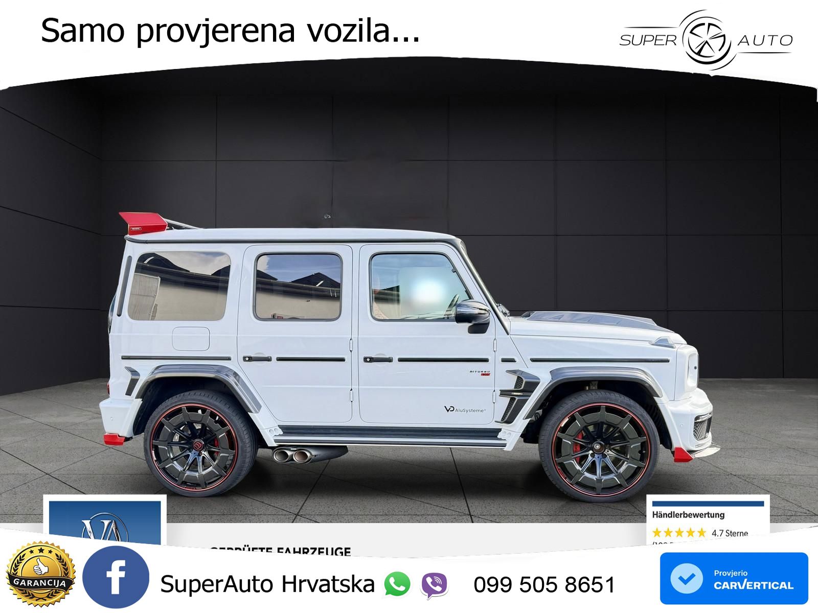 Mercedes AMG G 63 Long V8 (585 KS) 4MATIC 9G-TRONIC AMG SPEEDSHIFT PLUS