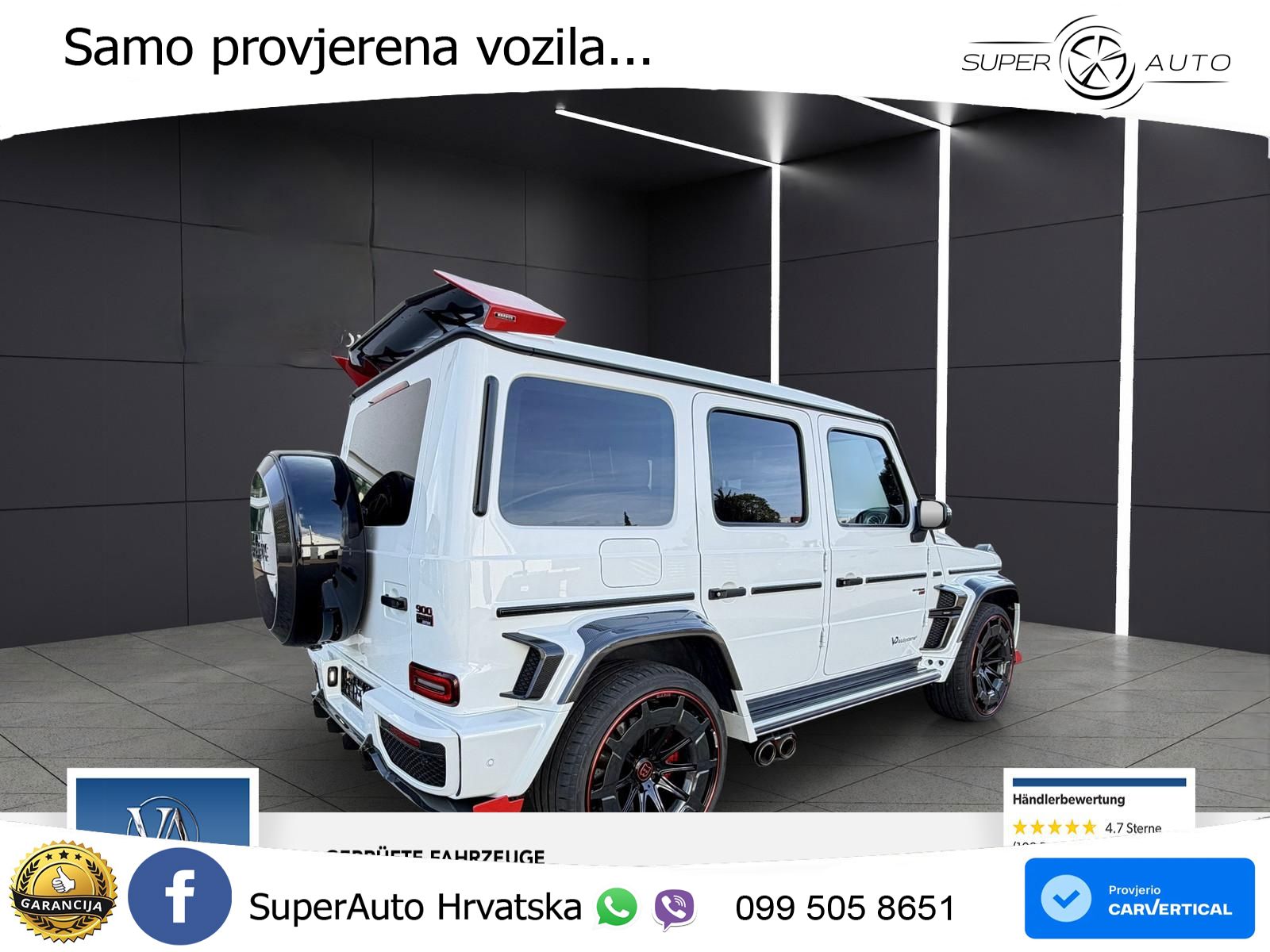 Mercedes AMG G 63 Long V8 (585 KS) 4MATIC 9G-TRONIC AMG SPEEDSHIFT PLUS
