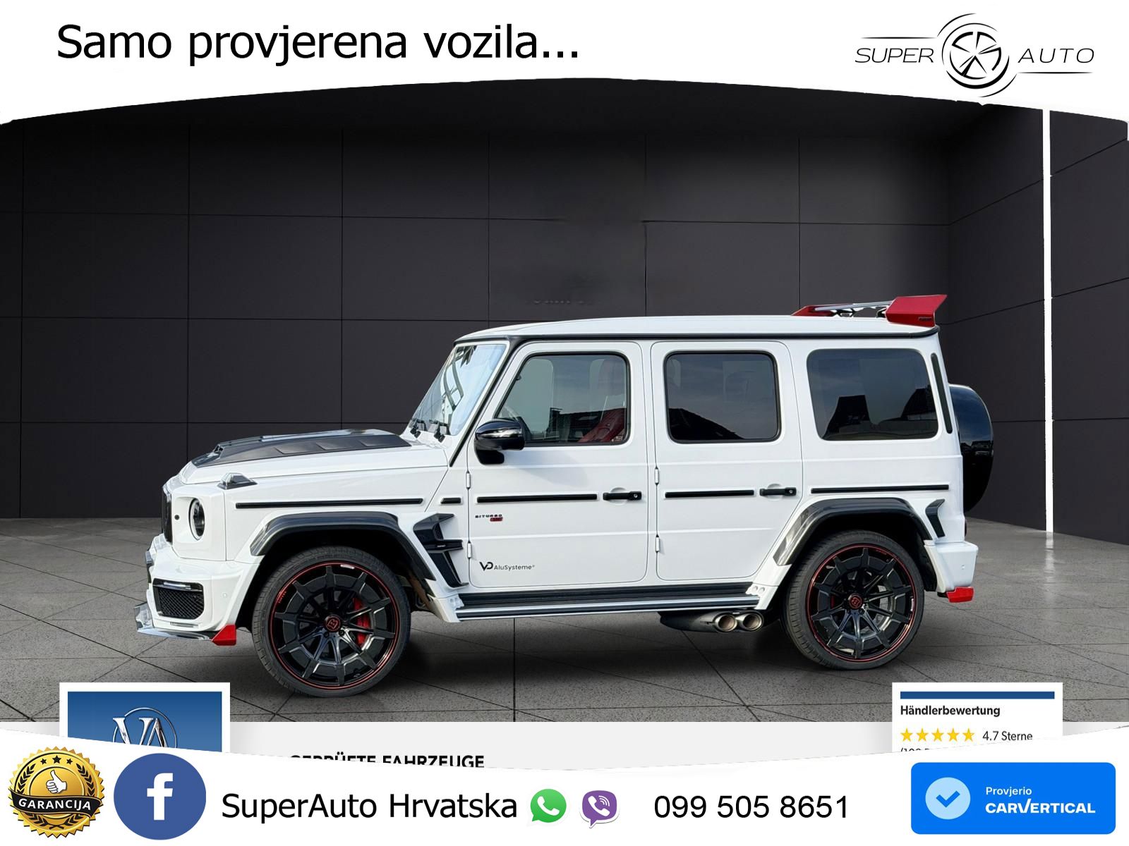 Mercedes AMG G 63 Long V8 (585 KS) 4MATIC 9G-TRONIC AMG SPEEDSHIFT PLUS