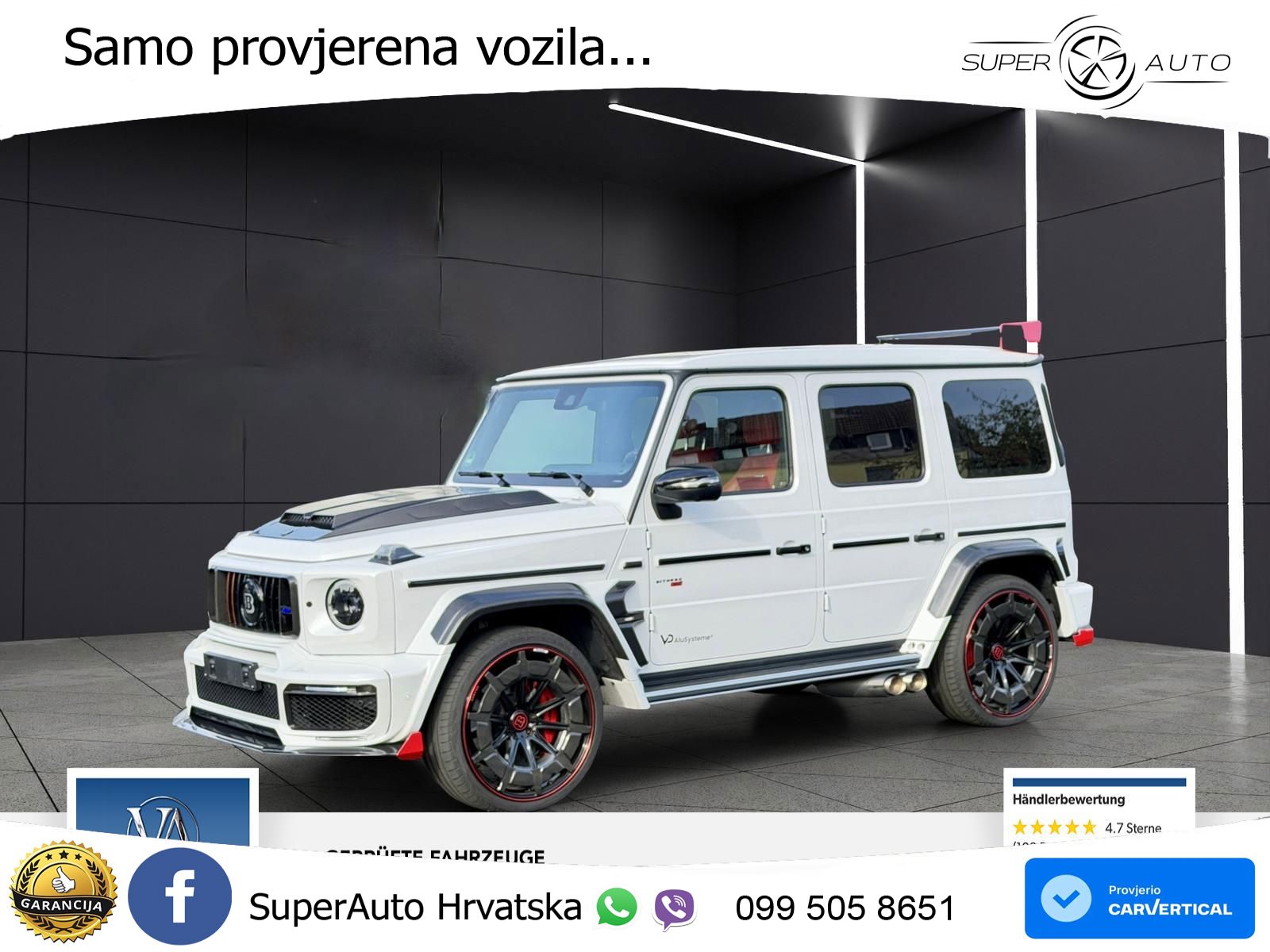 Mercedes AMG G 63 Long V8 (585 KS) 4MATIC 9G-TRONIC AMG SPEEDSHIFT PLUS