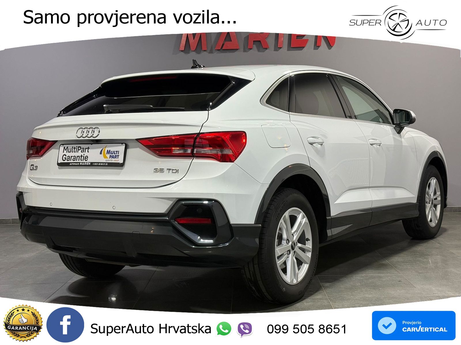 Audi Q3 Sportback 35 TDI (150 KS) S tronic LED+GR SJED+ACC
