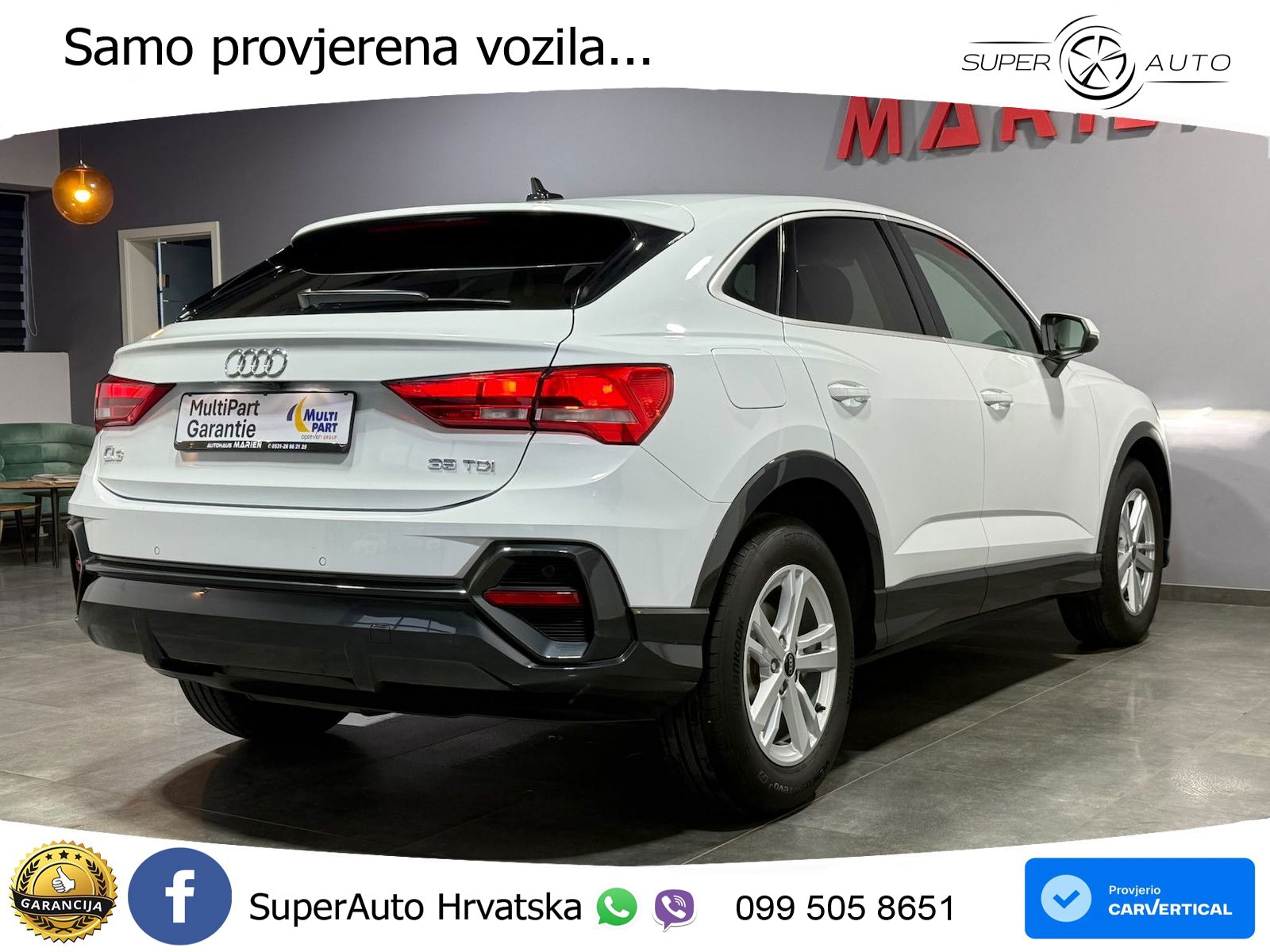 Audi Q3 Sportback 35 TDI (150 KS) S tronic LED+GR SJED+ACC