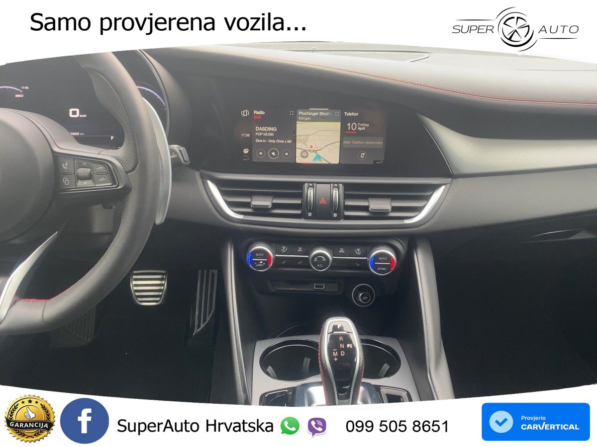 Alfa Romeo Giulia 2.0 Turbo (280 KS) Q4 Automatic LED+GR SJED+ACC