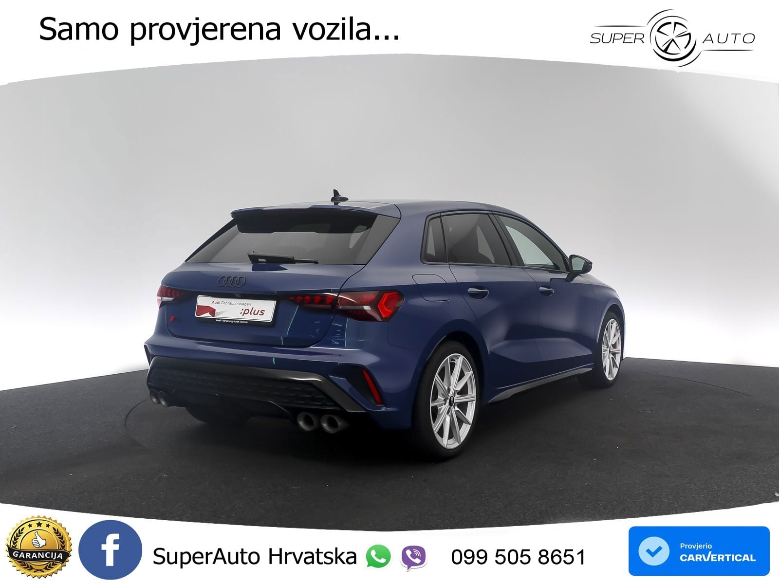 Audi S3 2.0 TFSI (333 KS) quattro S tronic MATRIX+GR SJED+KAM