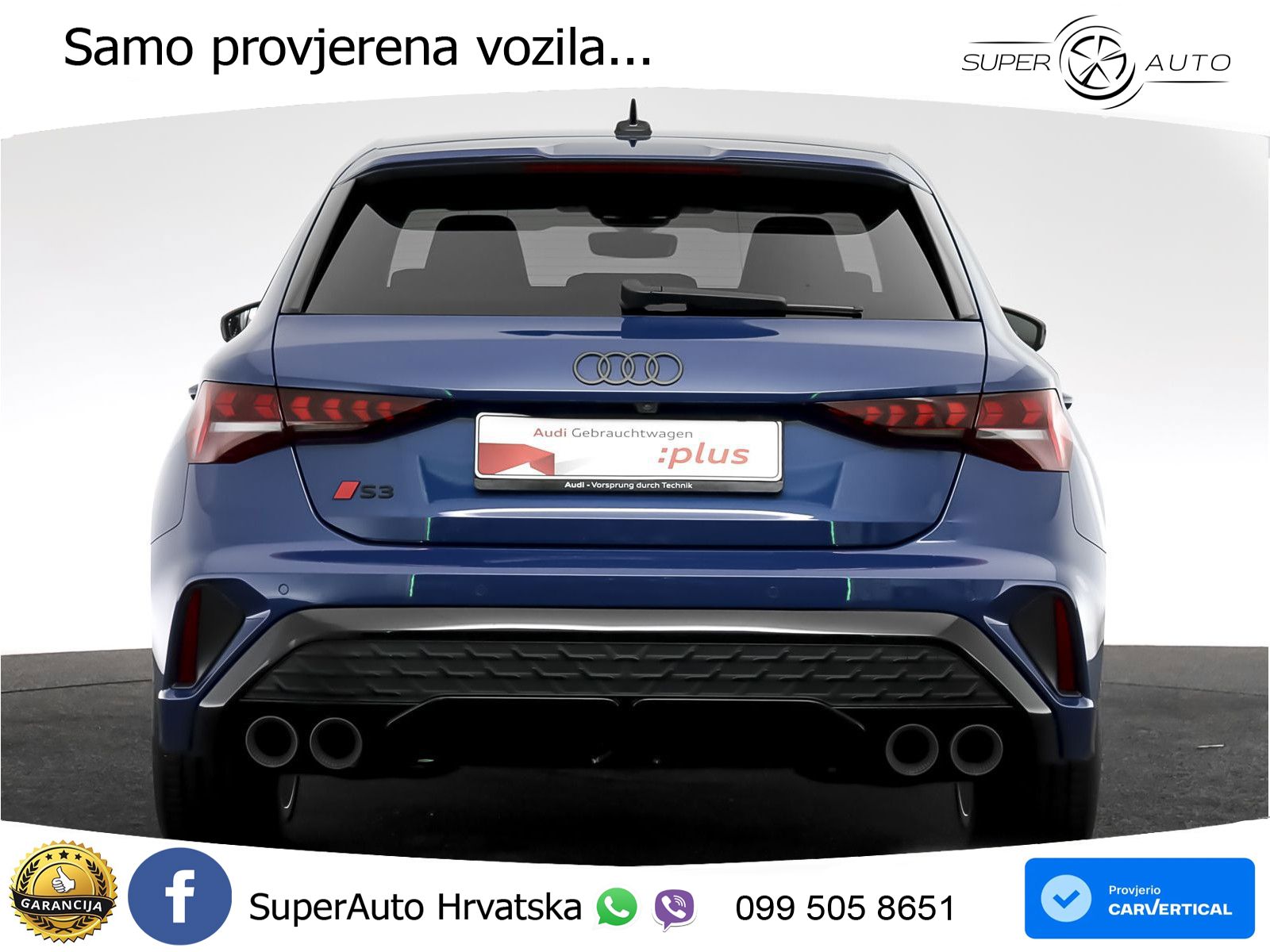 Audi S3 2.0 TFSI (333 KS) quattro S tronic MATRIX+GR SJED+KAM