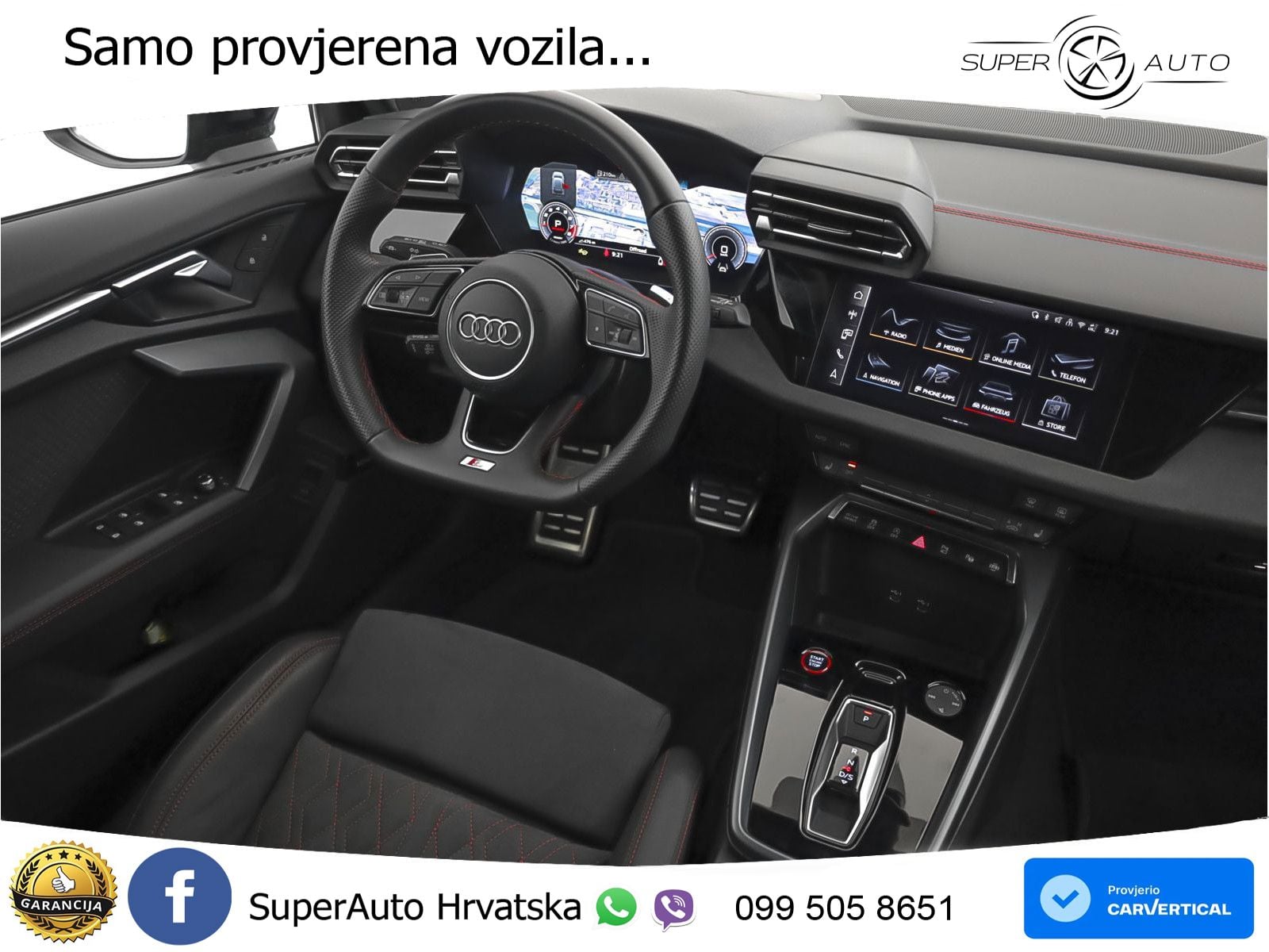 Audi S3 2.0 TFSI (333 KS) quattro S tronic MATRIX+GR SJED+KAM