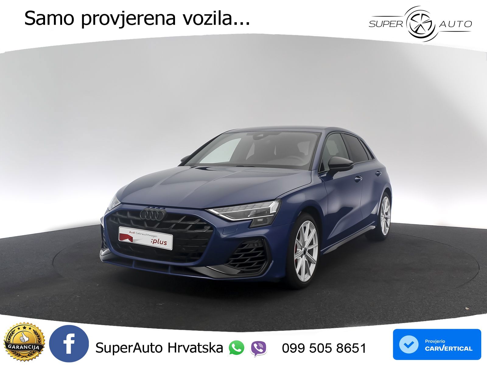 Audi S3 2.0 TFSI (333 KS) quattro S tronic MATRIX+GR SJED+KAM