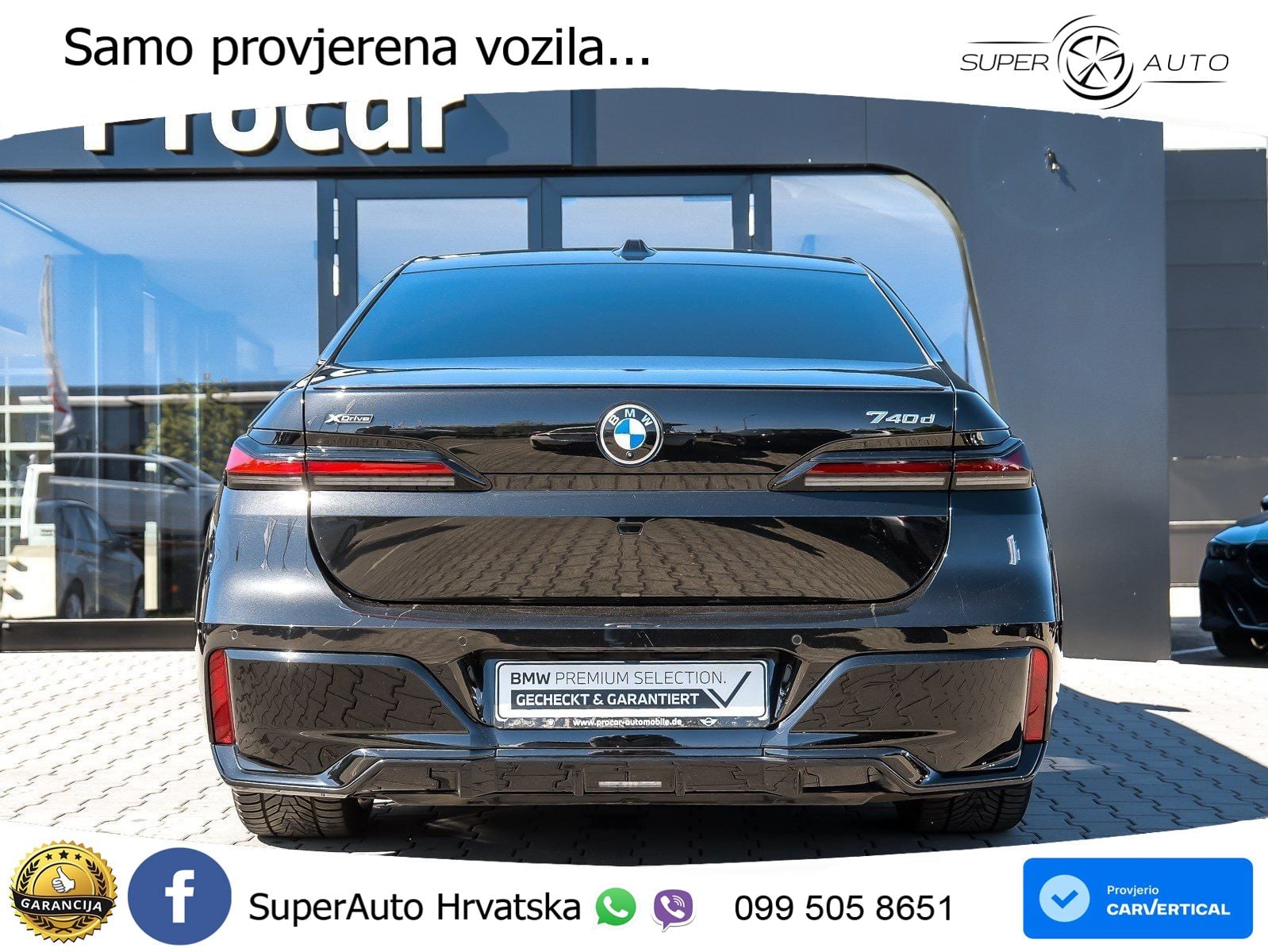 BMW 740d (299 KS) xDrive Steptronic M Sport ZRAČNI+ACC+GR SJED+KAM+PANO