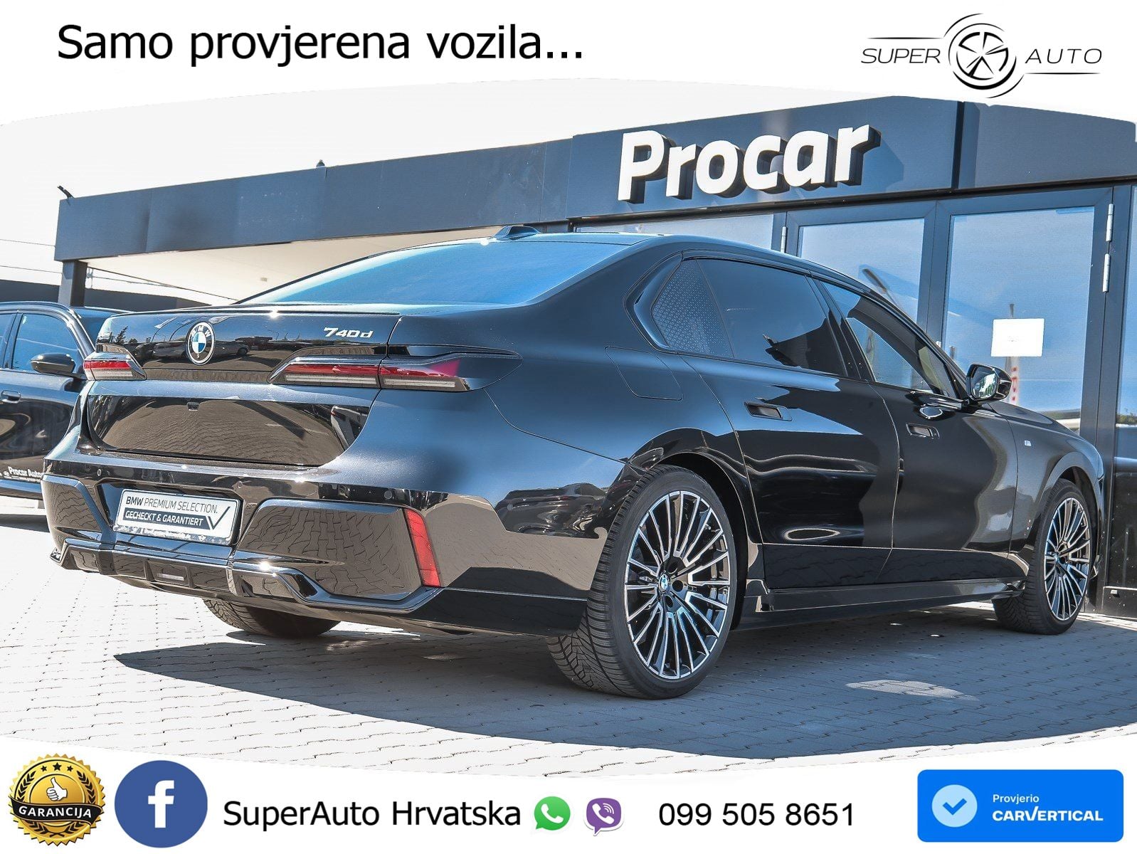 BMW 740d (299 KS) xDrive Steptronic M Sport ZRAČNI+ACC+GR SJED+KAM+PANO
