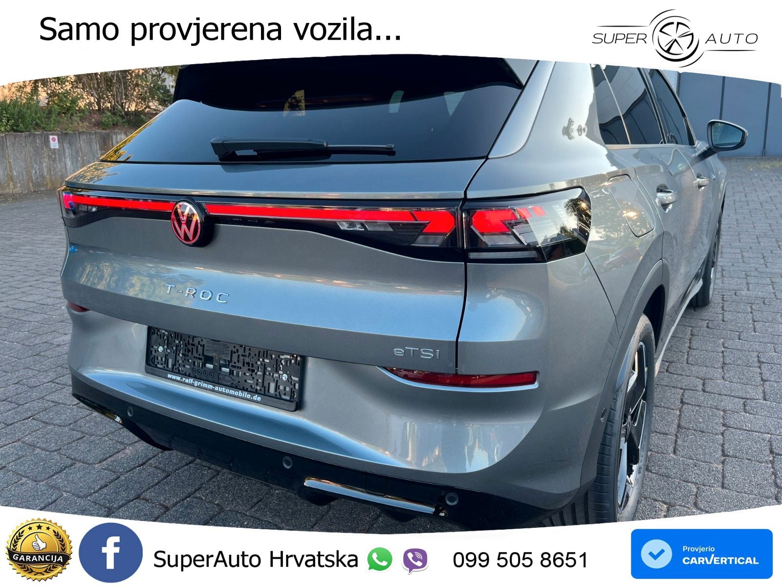Volkswagen T-Roc 1.5 eTSI (150 KS)  DSG R-Line LED+GR SJED+ACC
