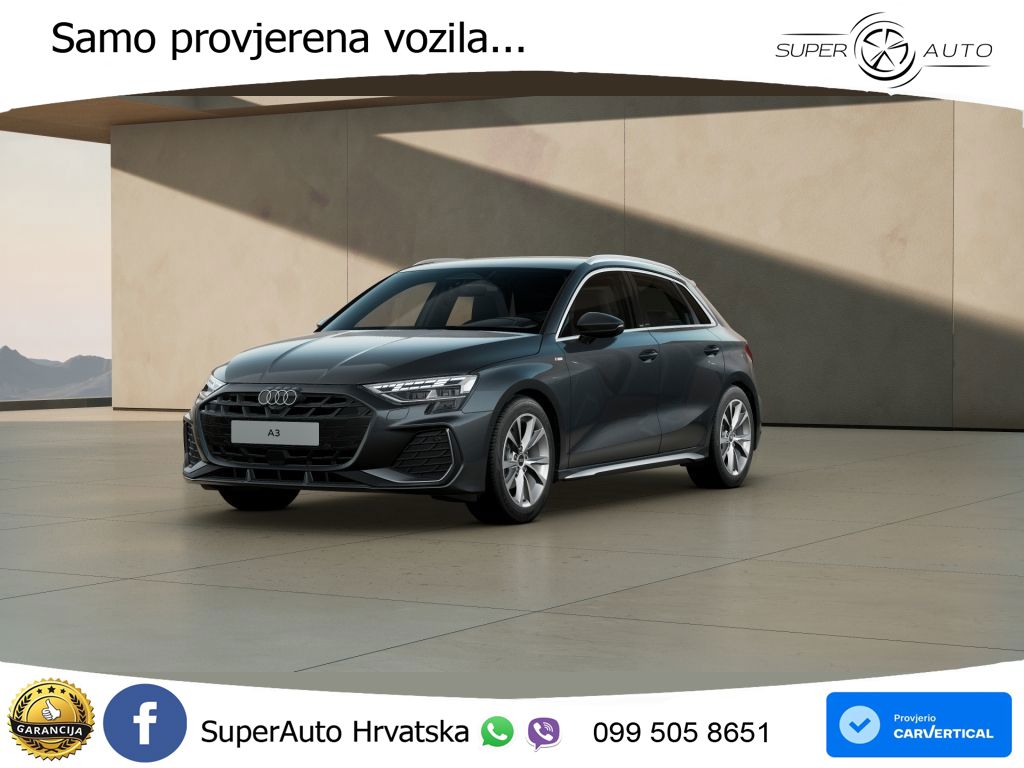 Audi A3 30 TDI (116 KS) S line LED+GR SJED+ACC