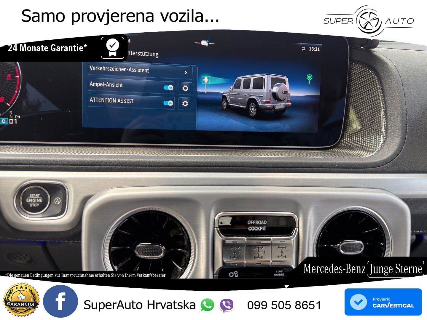 Mercedes G 450d Long (367 KS) 4MATIC 9G-TRONIC Professional LED+GR SJED+ACC