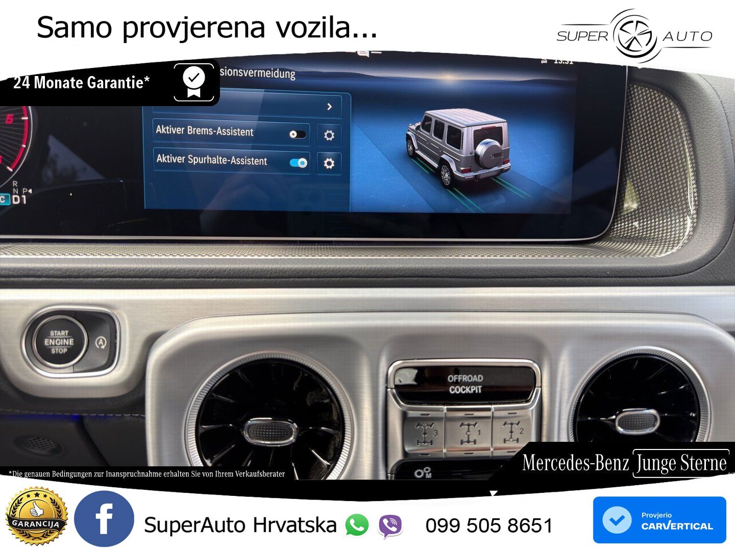 Mercedes G 450d Long (367 KS) 4MATIC 9G-TRONIC Professional LED+GR SJED+ACC