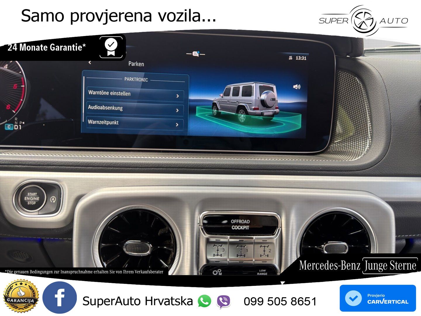 Mercedes G 450d Long (367 KS) 4MATIC 9G-TRONIC Professional LED+GR SJED+ACC