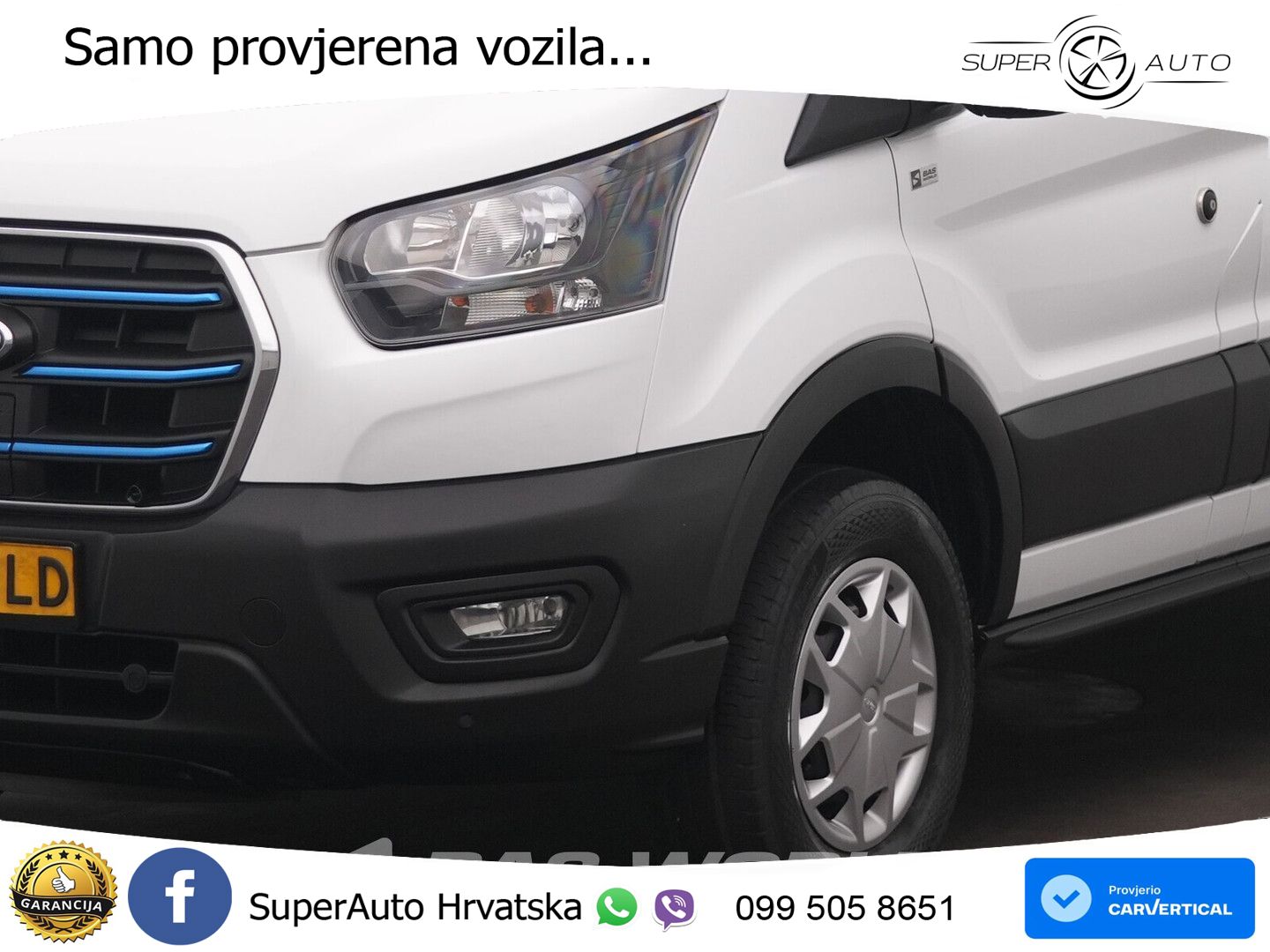Ford e-Transit 184pk Elektrisch 68kWh 317KM WLTP SOH 184 KS