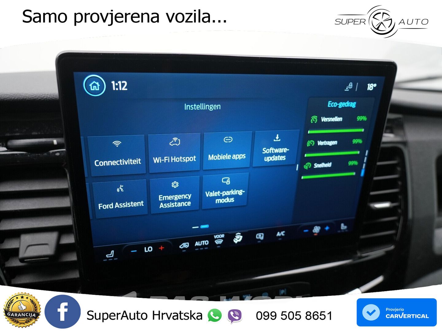 Ford e-Transit 184pk Elektrisch 68kWh 317KM WLTP SOH 184 KS