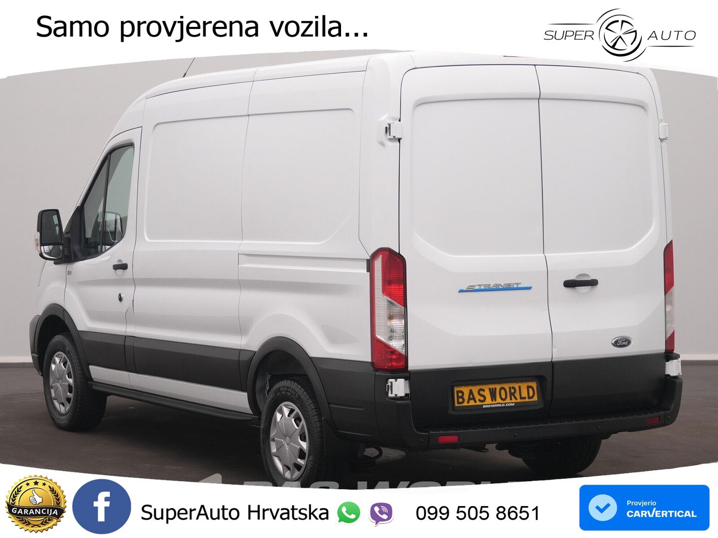 Ford e-Transit 184pk Elektrisch 68kWh 317KM WLTP SOH 184 KS