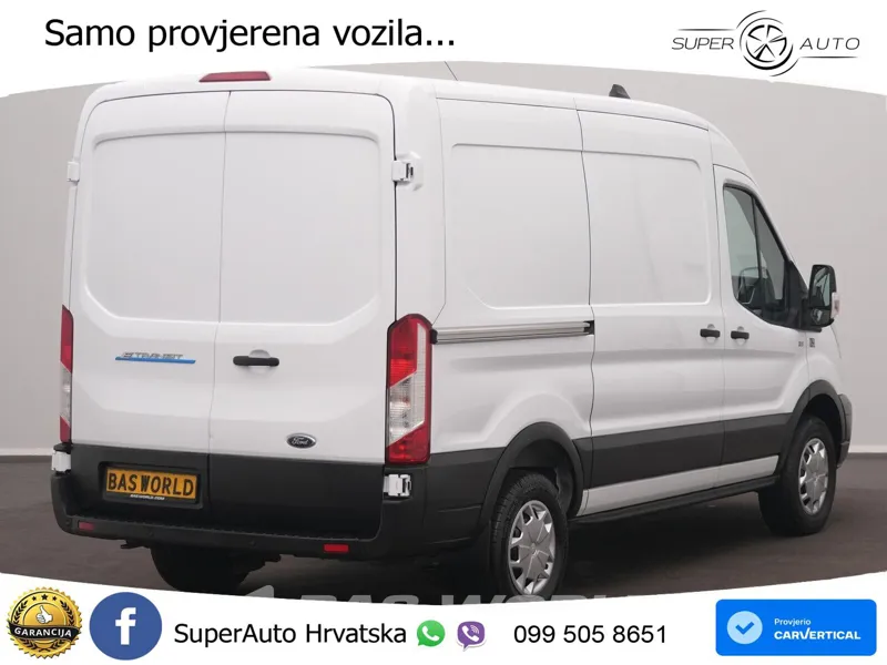 Ford e-Transit 184pk Elektrisch 68kWh 317KM WLTP SOH 184 KS