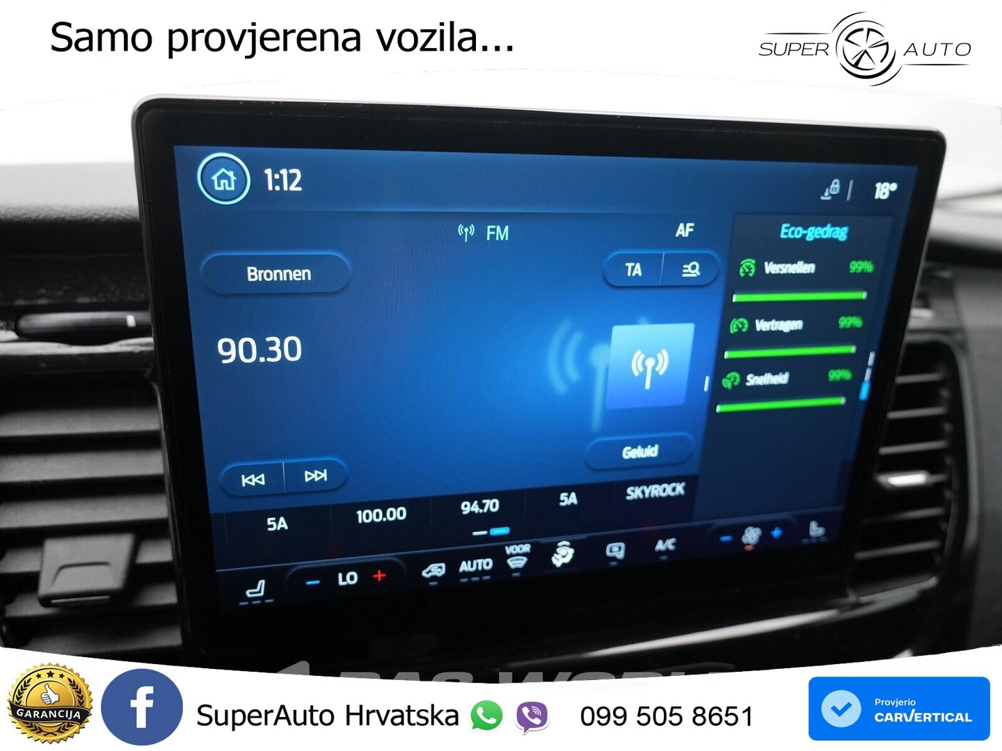 Ford e-Transit 184pk Elektrisch 68kWh 317KM WLTP SOH 184 KS