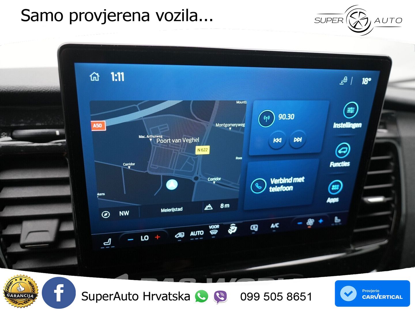 Ford e-Transit 184pk Elektrisch 68kWh 317KM WLTP SOH 184 KS