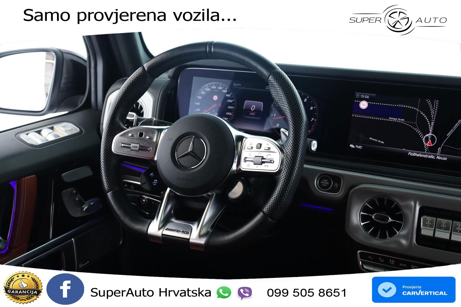 Mercedes AMG G 63 Long V8 (585 KS) 4MATIC 9G-TRONIC AMG SPEEDSHIFT PLUS LED+GR SJED+ACC