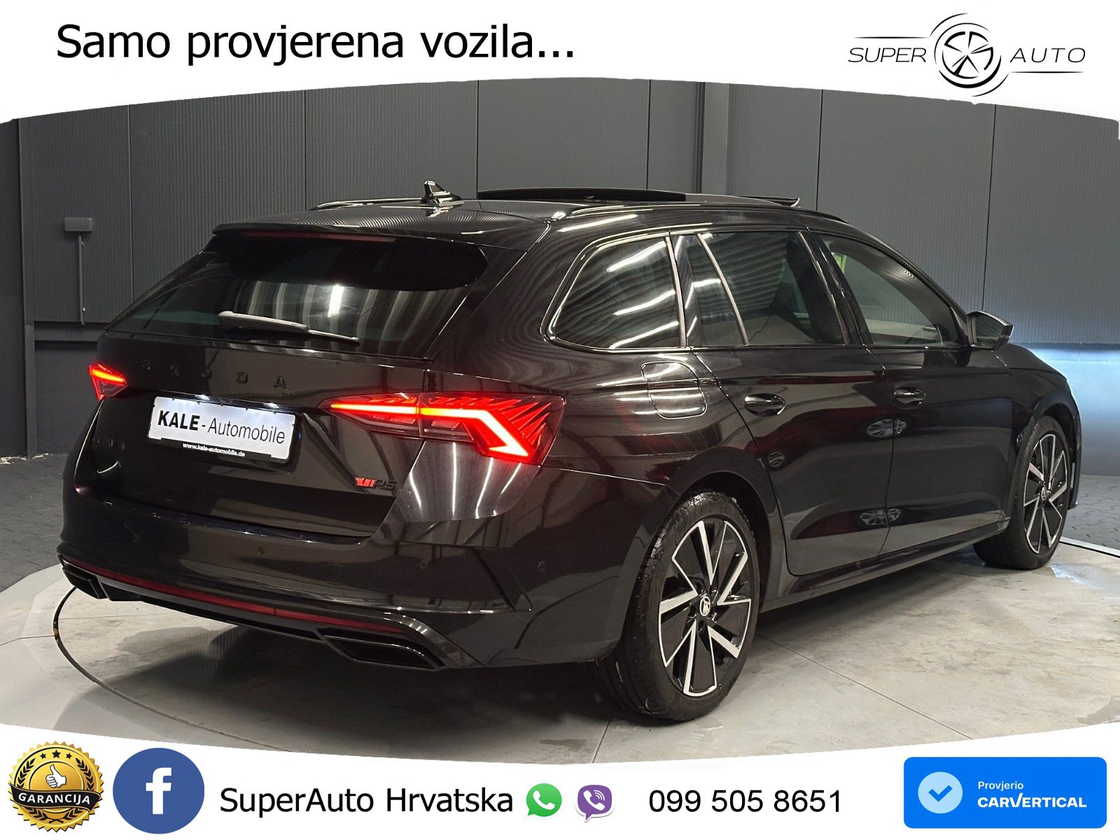 Škoda Octavia Combi RS 2.0 TDI (200 KS) 4x4 DSG LED+GR SJED+ACC