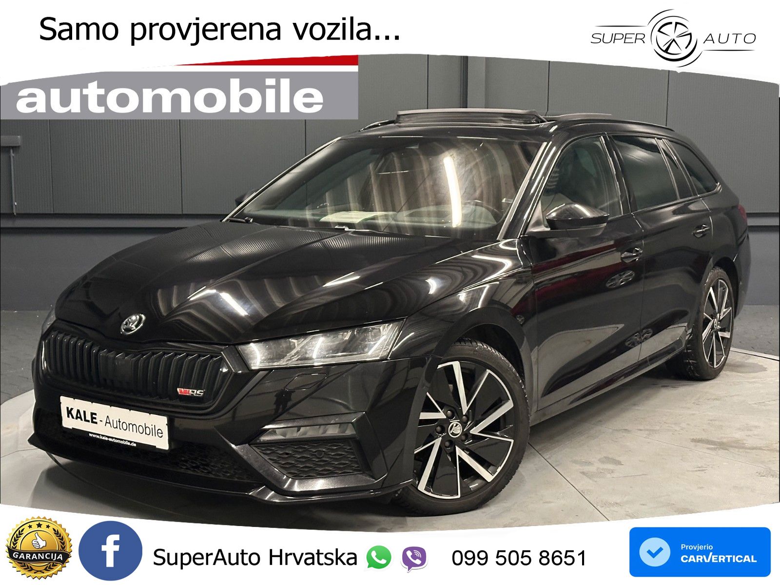 Škoda Octavia Combi RS 2.0 TDI (200 KS) 4x4 DSG LED+GR SJED+ACC
