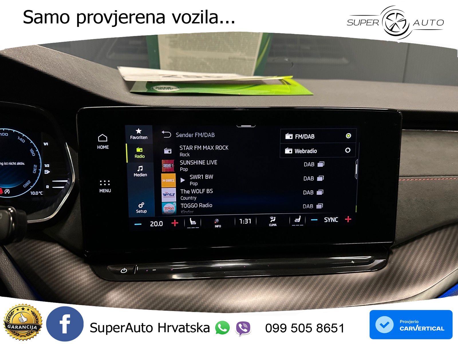 Škoda Octavia Combi RS 2.0 TDI (200 KS) 4x4 DSG LED+GR SJED+ACC