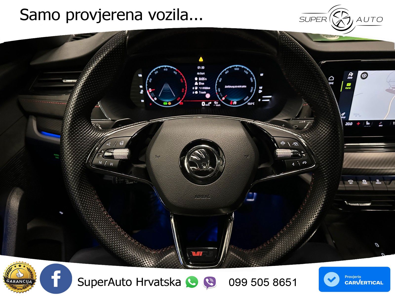 Škoda Octavia Combi RS 2.0 TDI (200 KS) 4x4 DSG LED+GR SJED+ACC