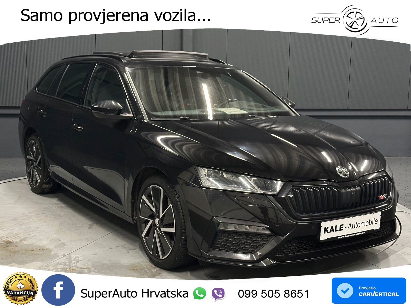 Škoda Octavia Combi RS 2.0 TDI (200 KS) 4x4 DSG LED+GR SJED+ACC