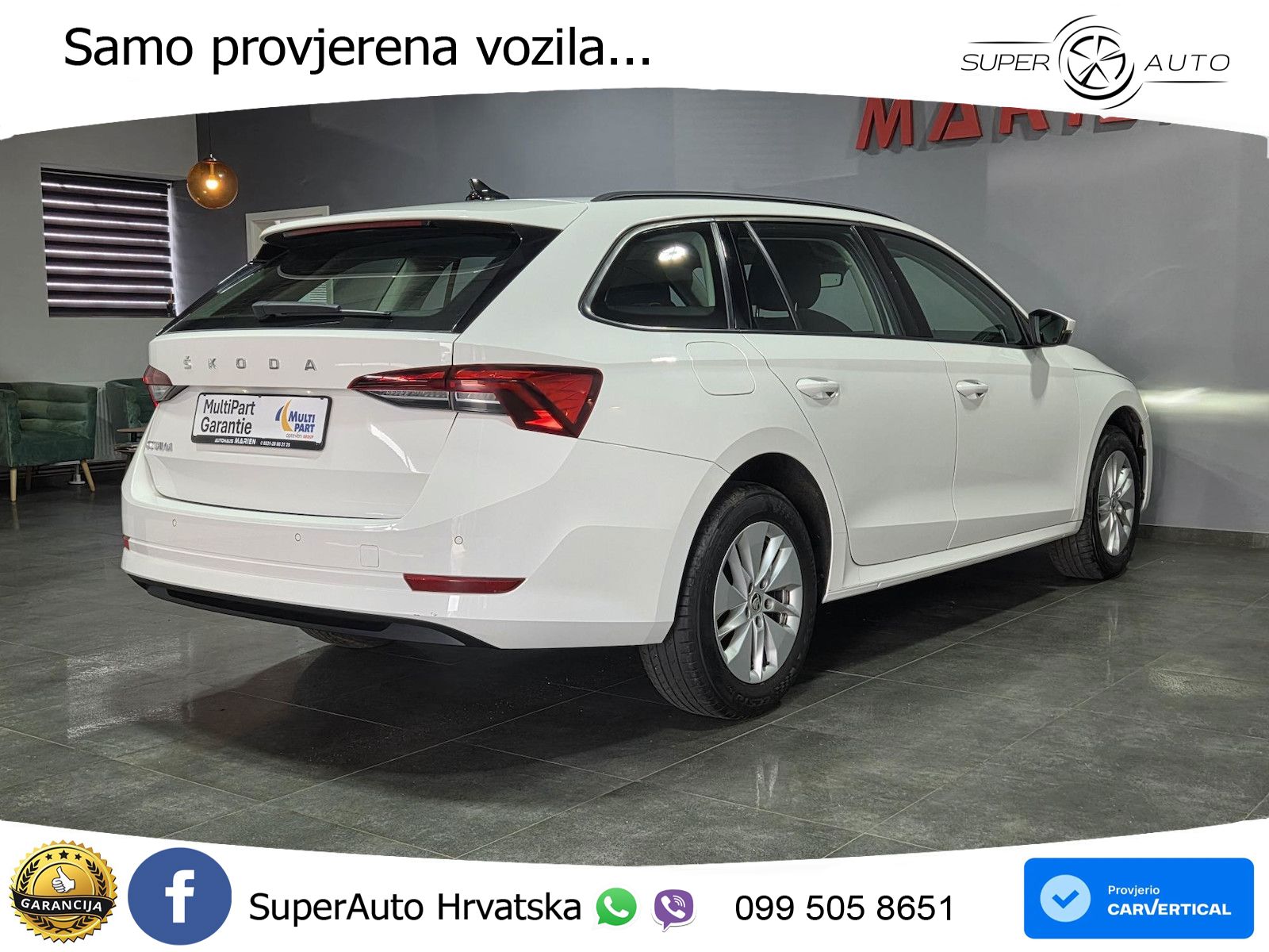 Škoda Octavia Combi 2.0 TDI (150 KS) LED+GR SJED+ACC