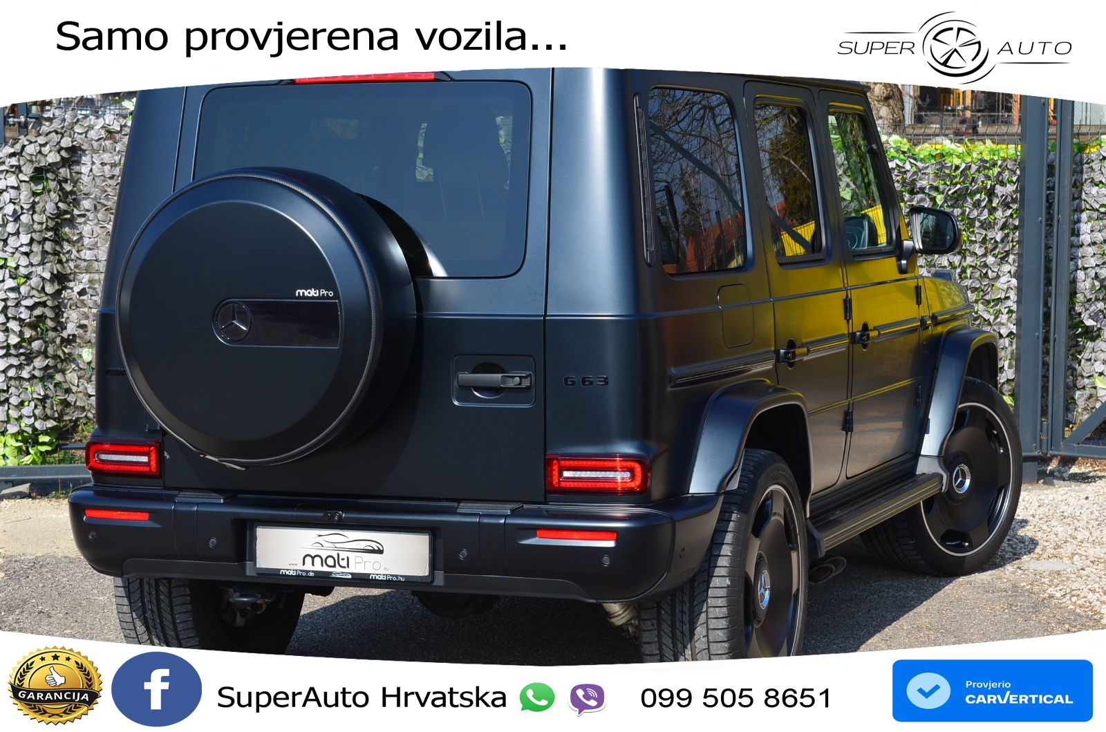 Mercedes AMG G 63 Long V8 (585 KS) 4MATIC 9G-TRONIC AMG SPEEDSHIFT TCT ZRAČNI+ACC+4xGR SJED+KAM