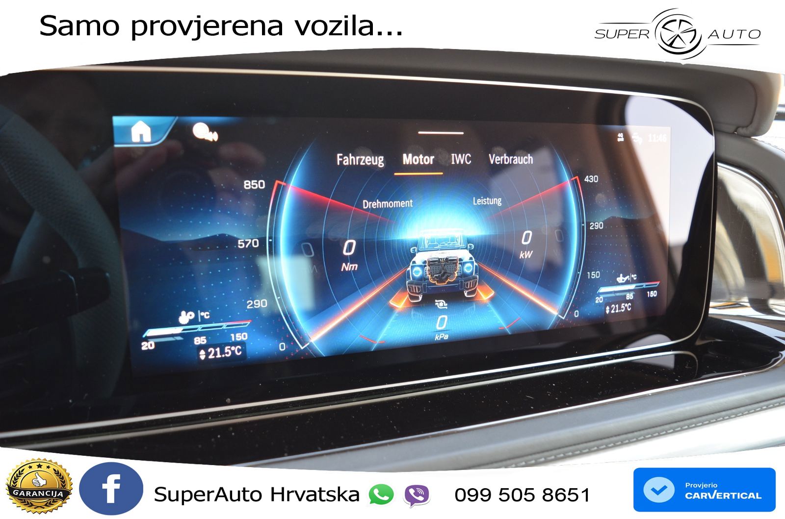 Mercedes AMG G 63 Long V8 (585 KS) 4MATIC 9G-TRONIC AMG SPEEDSHIFT TCT ZRAČNI+ACC+4xGR SJED+KAM