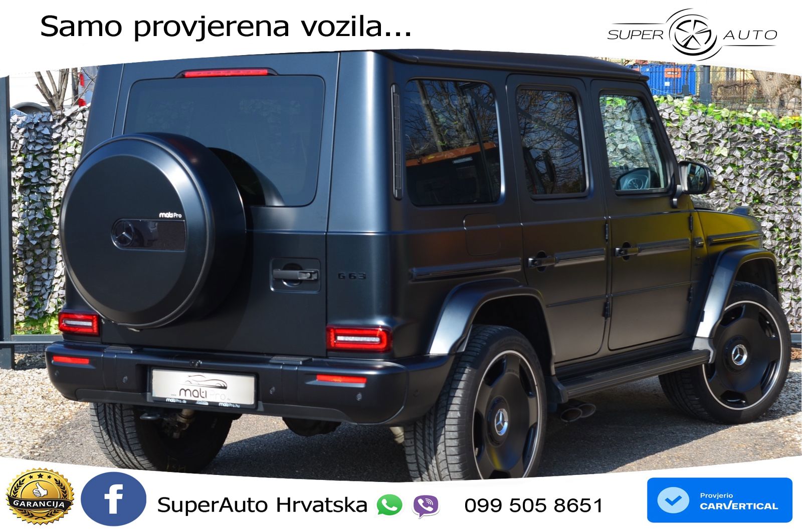 Mercedes AMG G 63 Long V8 (585 KS) 4MATIC 9G-TRONIC AMG SPEEDSHIFT TCT ZRAČNI+ACC+4xGR SJED+KAM