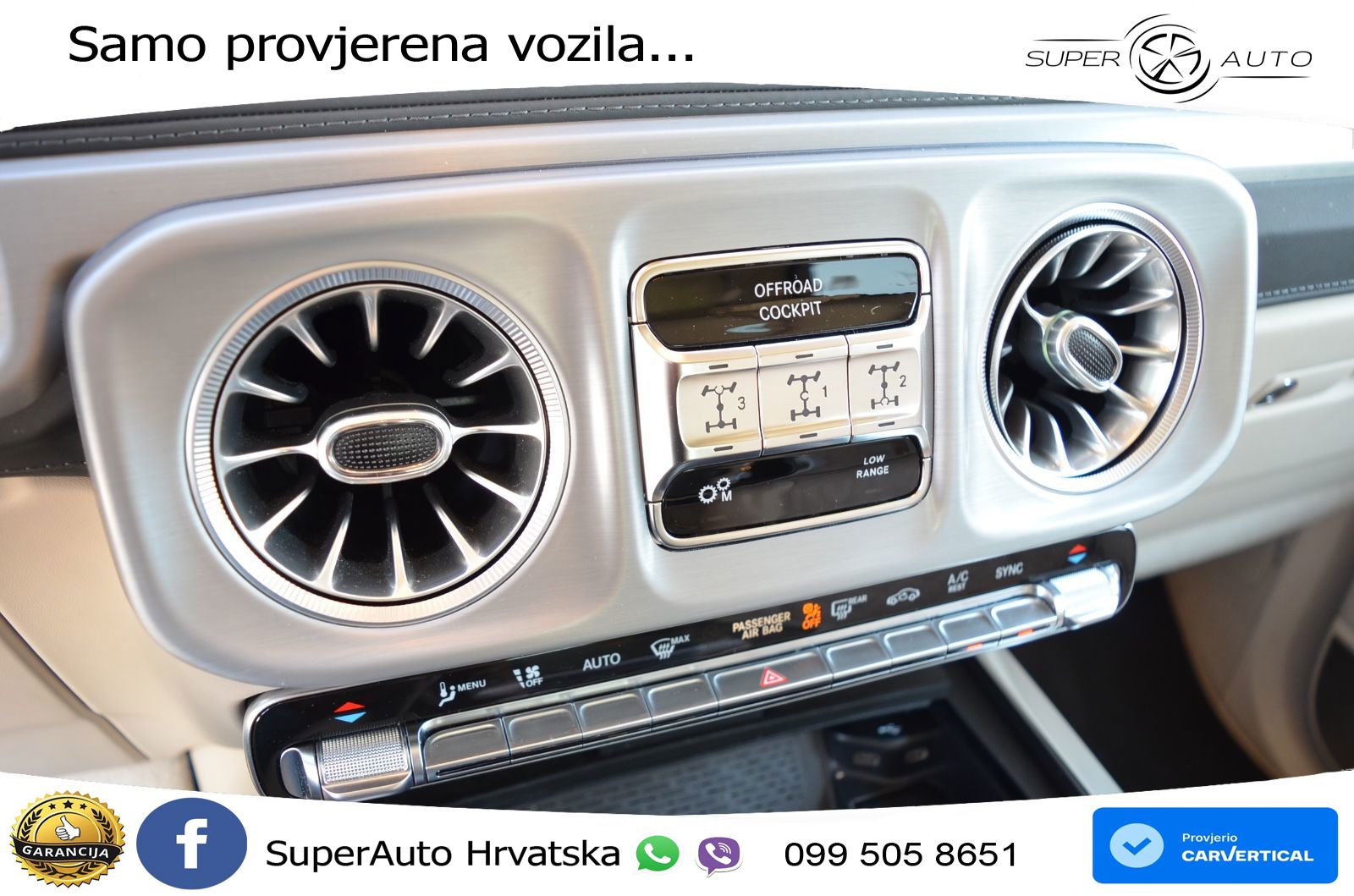 Mercedes AMG G 63 Long V8 (585 KS) 4MATIC 9G-TRONIC AMG SPEEDSHIFT TCT ZRAČNI+ACC+4xGR SJED+KAM